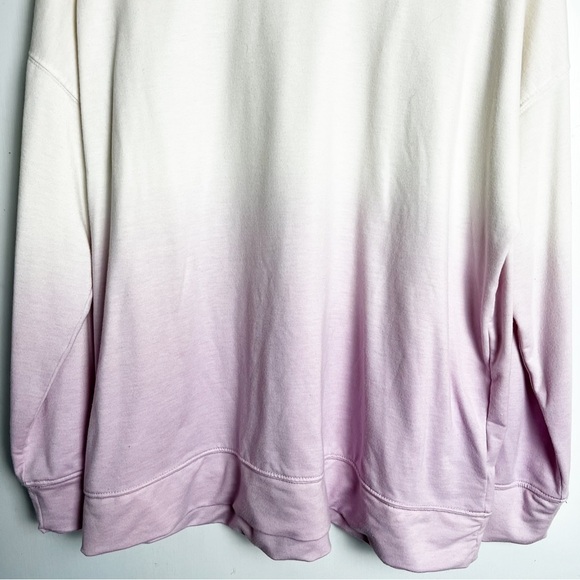 Style & Co.‎ - Ombré Pink and White Crew Neck Sweatshirt - Sz. XL - Picture 4 of 4
